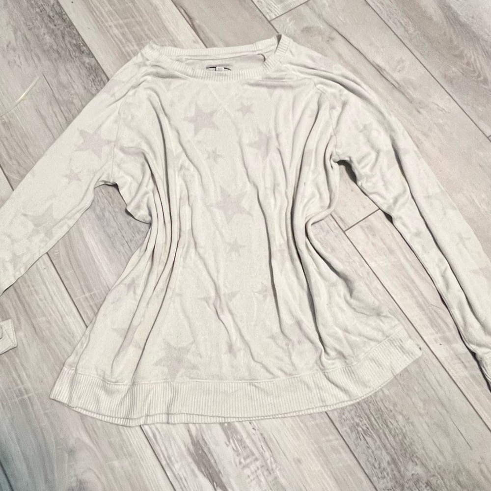 Lucky Brand Cream Hoodie Sweater